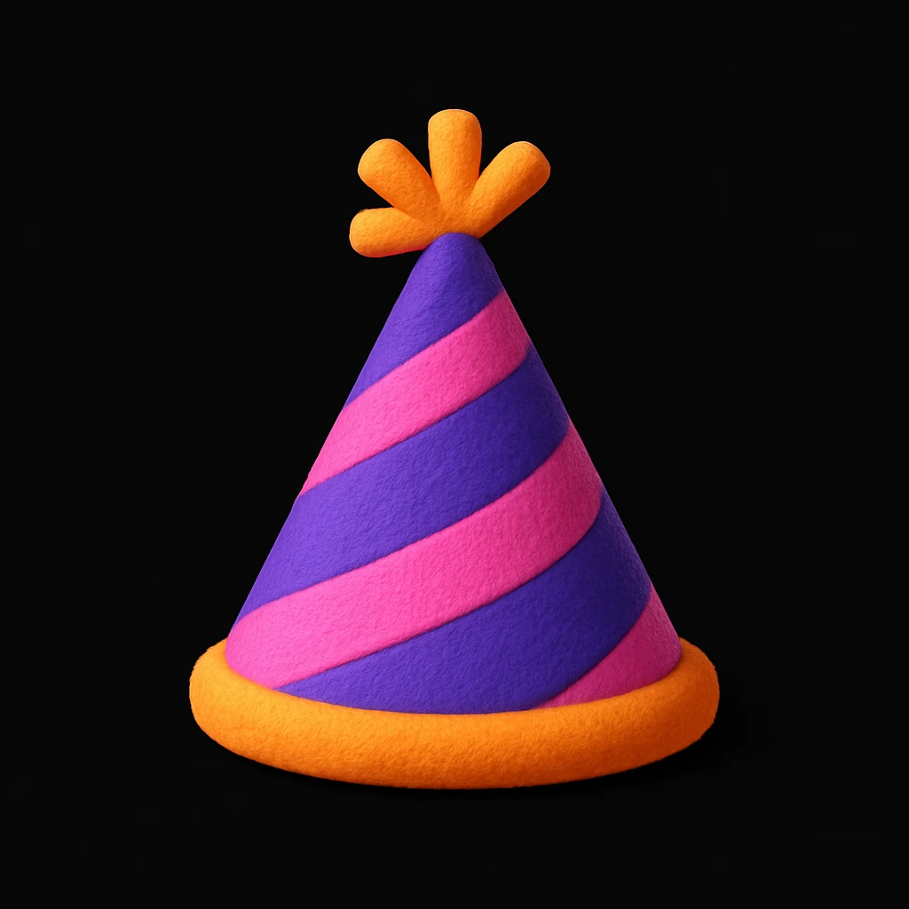 party hat emoji