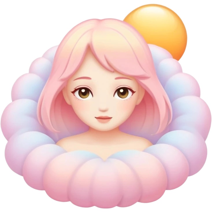 Divine ethereal Romantic warm-colored pastel lush aesthetic emoji