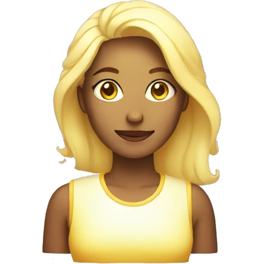 glowing woman emoji