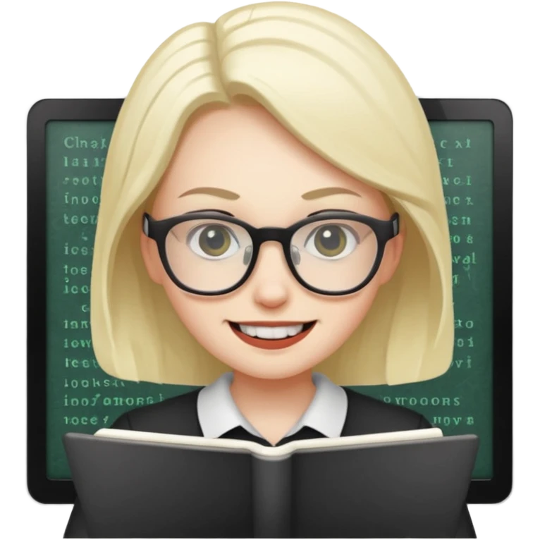 Fart with Scary smile writing code  emoji