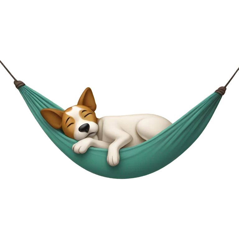Dog in a hammock emoji
