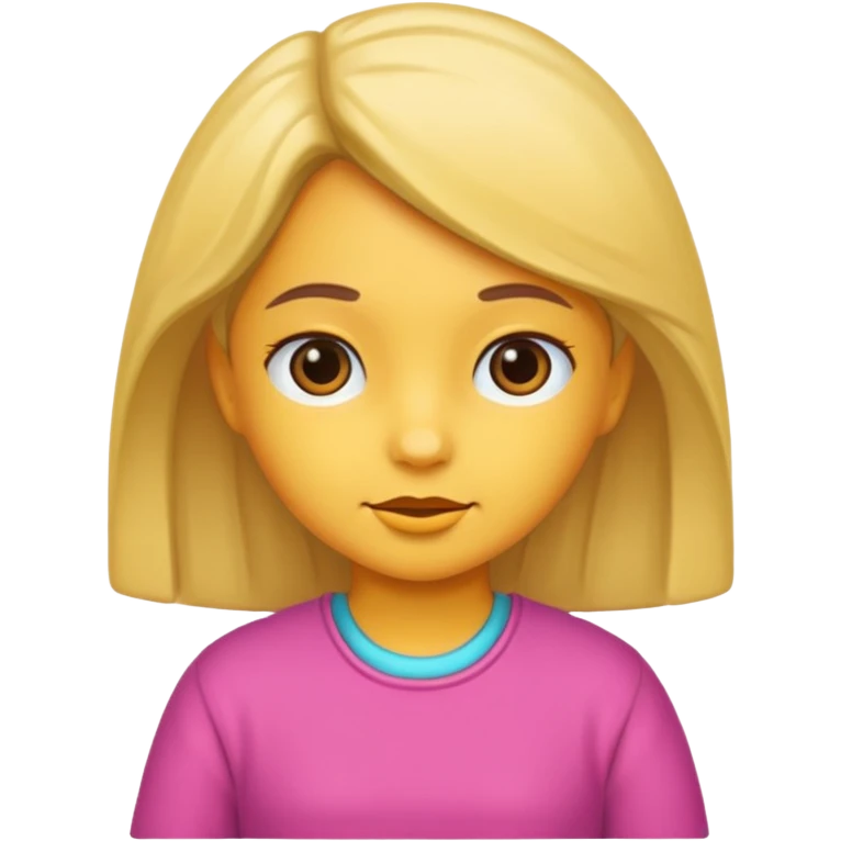 Una niña  emoji