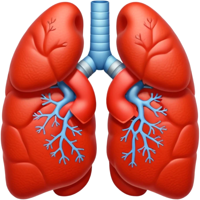 very simple cartoonish lungs emoji emoji