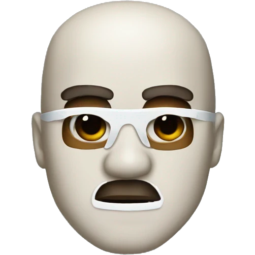 Kanye West in a mask emoji