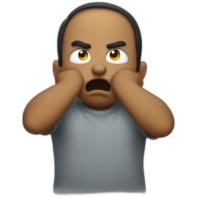 Stank face emoji