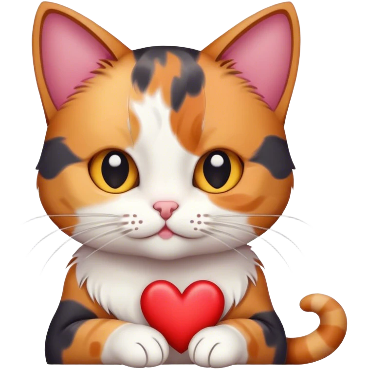 Cat with heart emoji