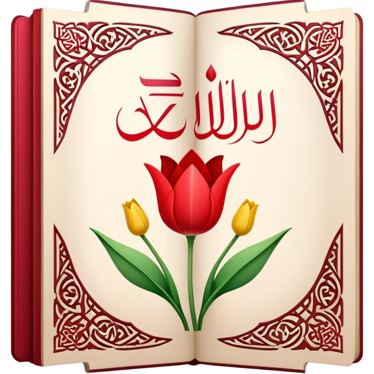 Quran Turkish tulip design emoji