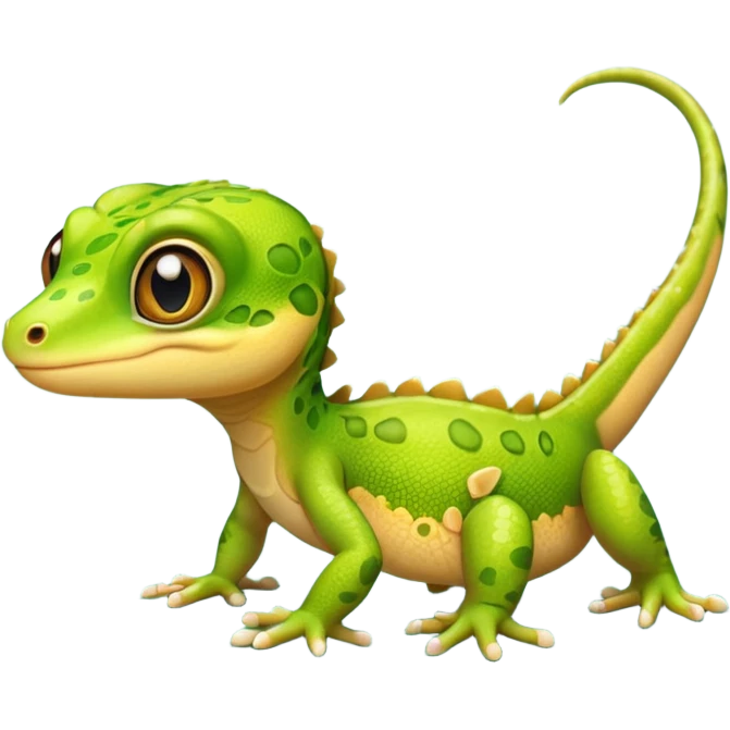Cute gecko emoji