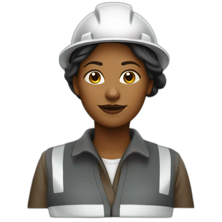 female worker in a refinery emoji