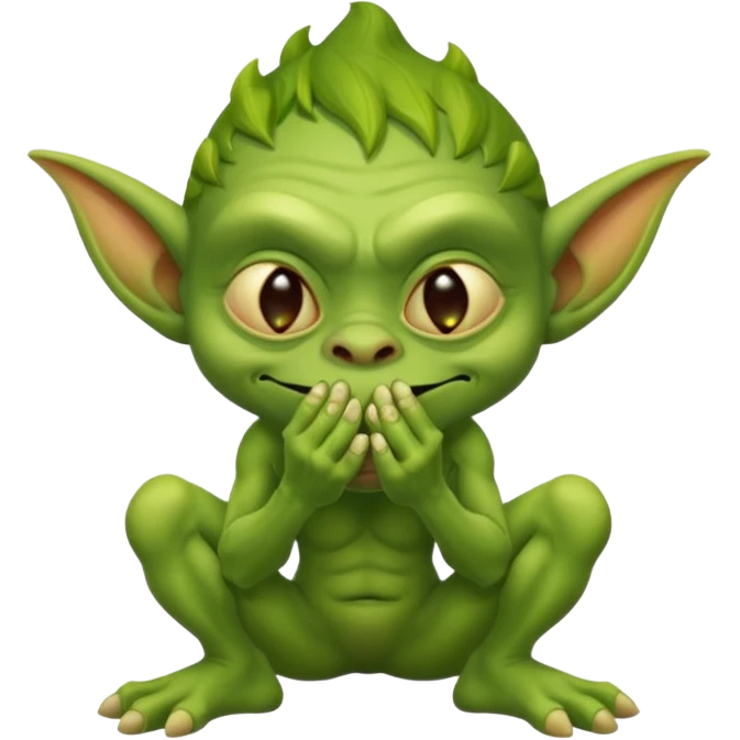 Goblin smelling toes emoji