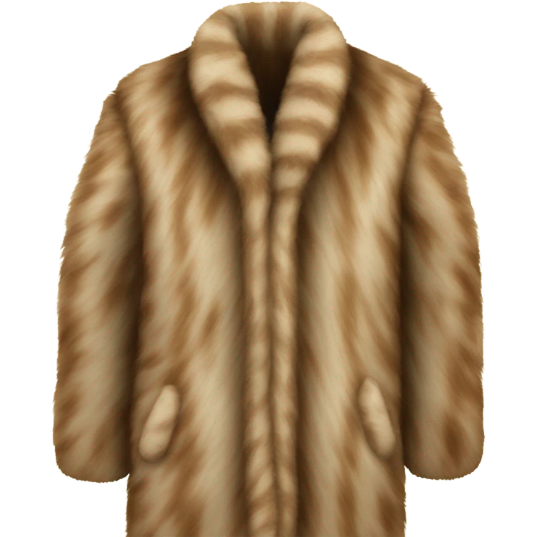 Fur coat emoji