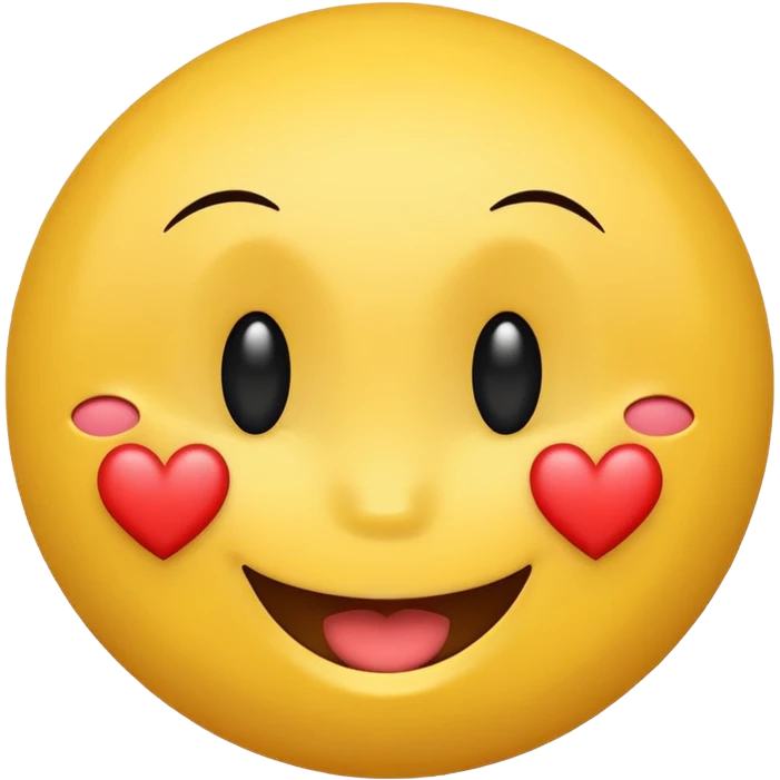 Smiley face with heart emoji