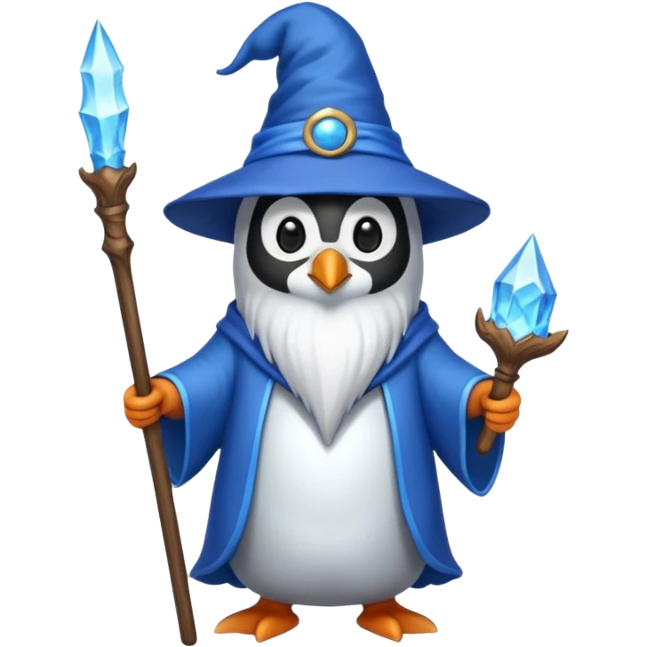 Penguin Wizard emoji