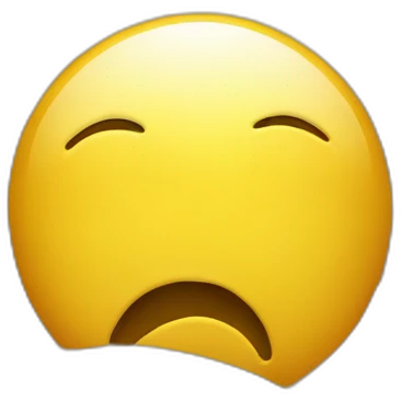 Depressed smiley because of homeworks emoji