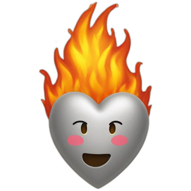 Coeur en feu emoji