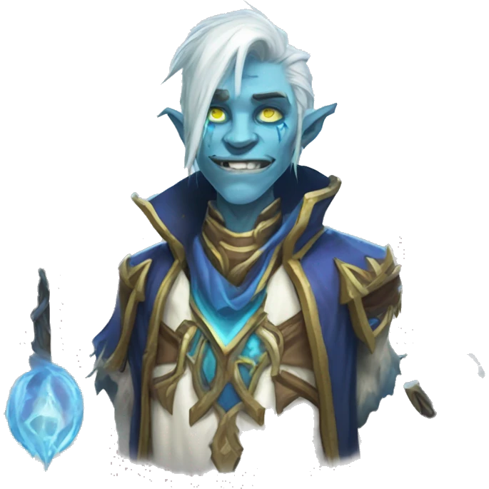 world of warcraft frost mage undead male emoji