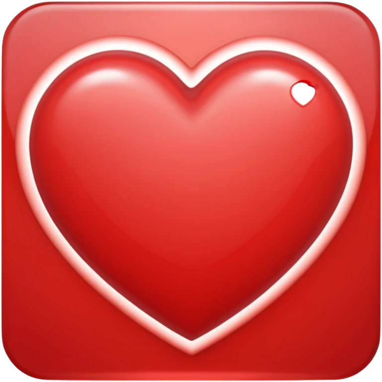 Shining love heart emoji