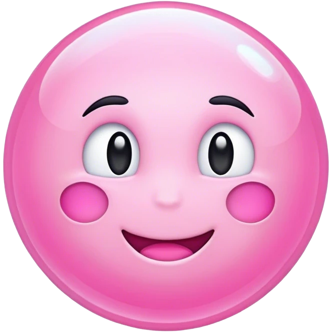 Pink iOS emoji bubble emoji