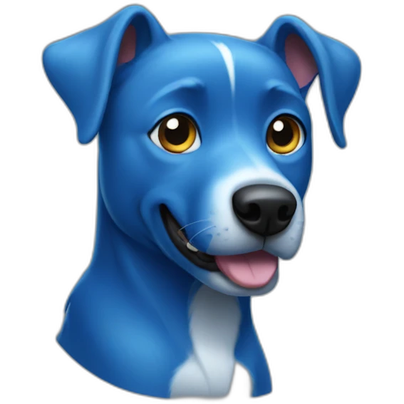 blue-dog emoji