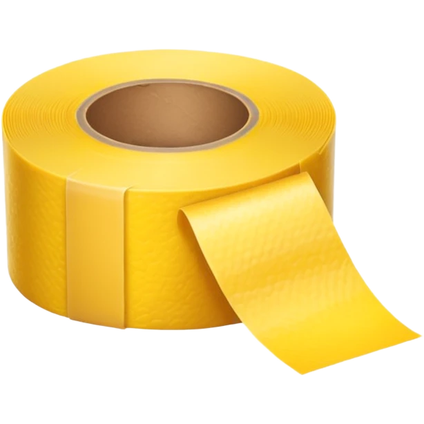 Generate me yellow tape on a roll emoji