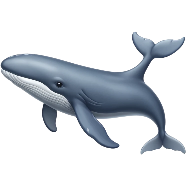 Whale, full body emoji