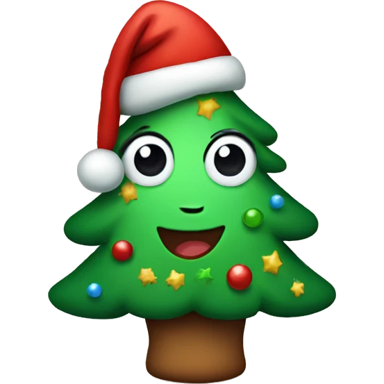 Cute Christmas tree  emoji