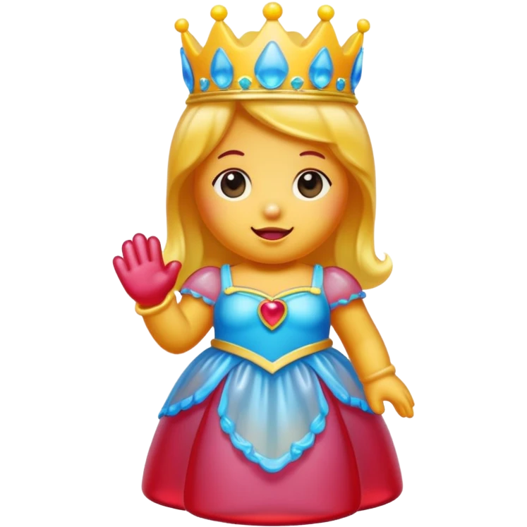 Make a gummy bear princess  emoji