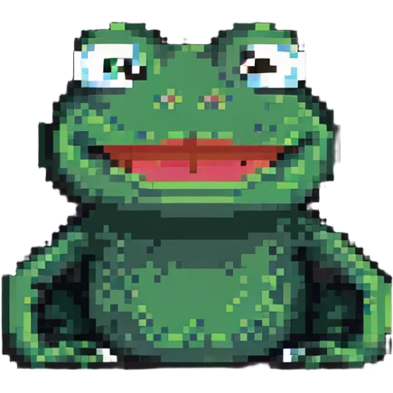 pepe the frog with a mischievous smile emoji