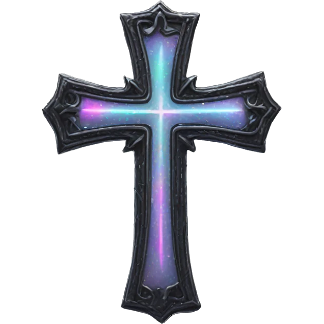 gothic cross Holographic emoji