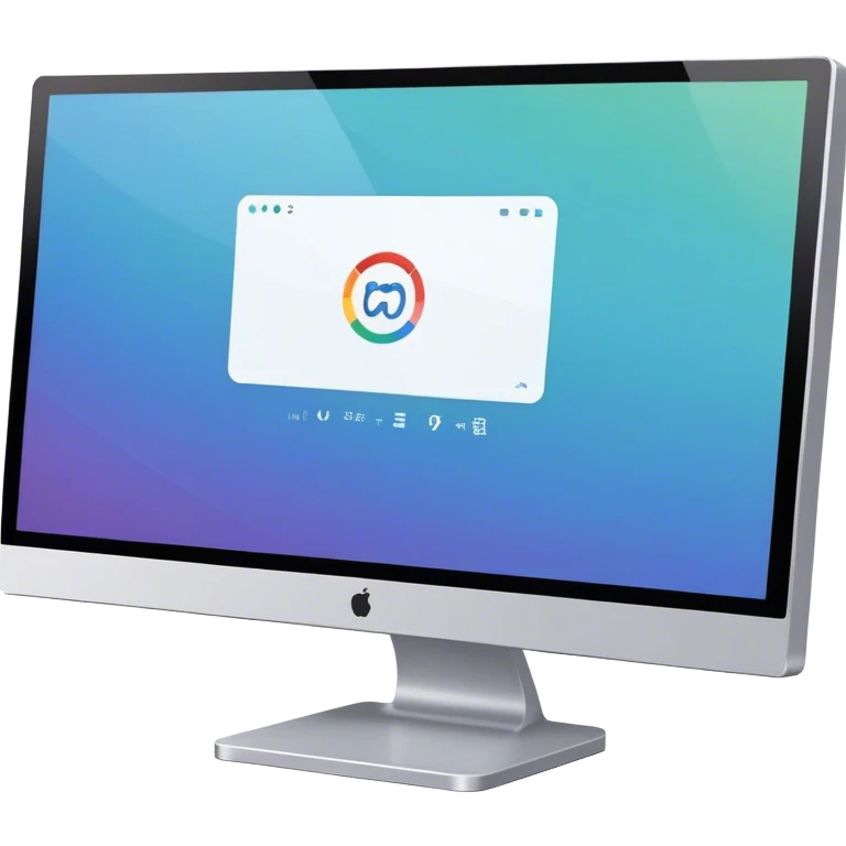 Create an emoji for UX/UI design. Show a monitor or tablet with a web interface mockup displayed on the screen. Use modern, professional colors. Do not include any emojis or smiley faces. Make the background transparent. emoji