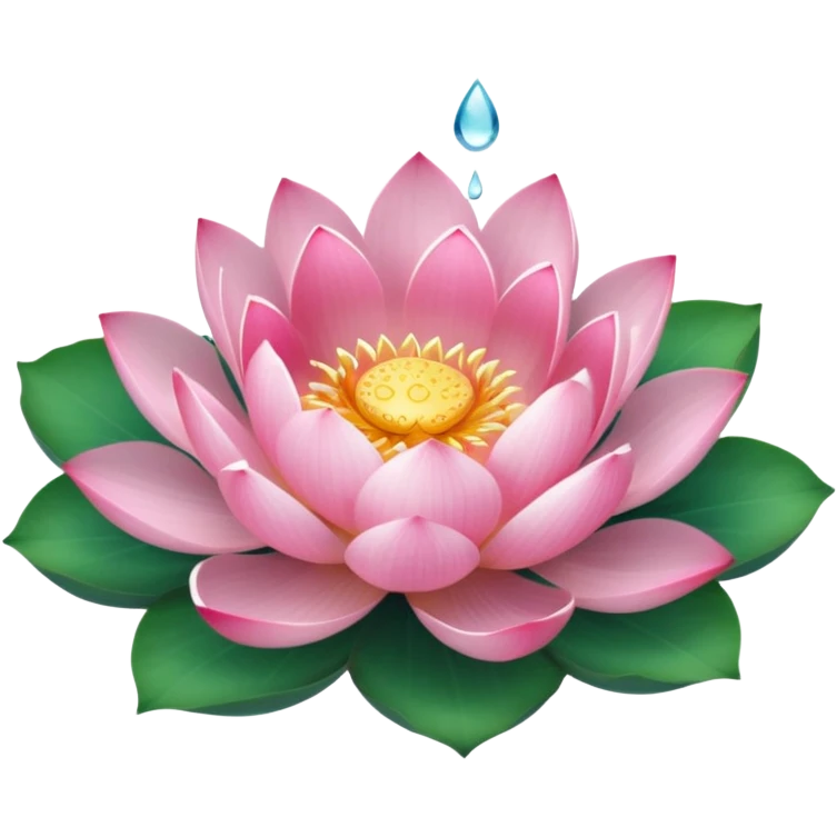 water pink lotus circle leaf circle circle emoji
