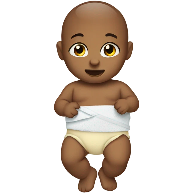 Baby with diaper emoji