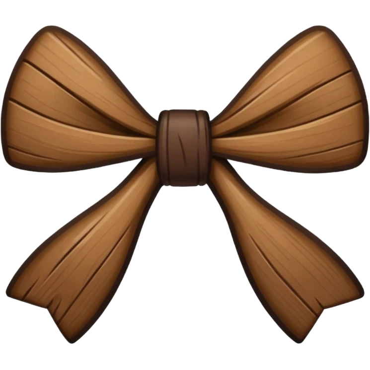 bow in hex color #351904 emoji