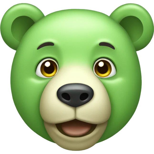 light green bear emoji
