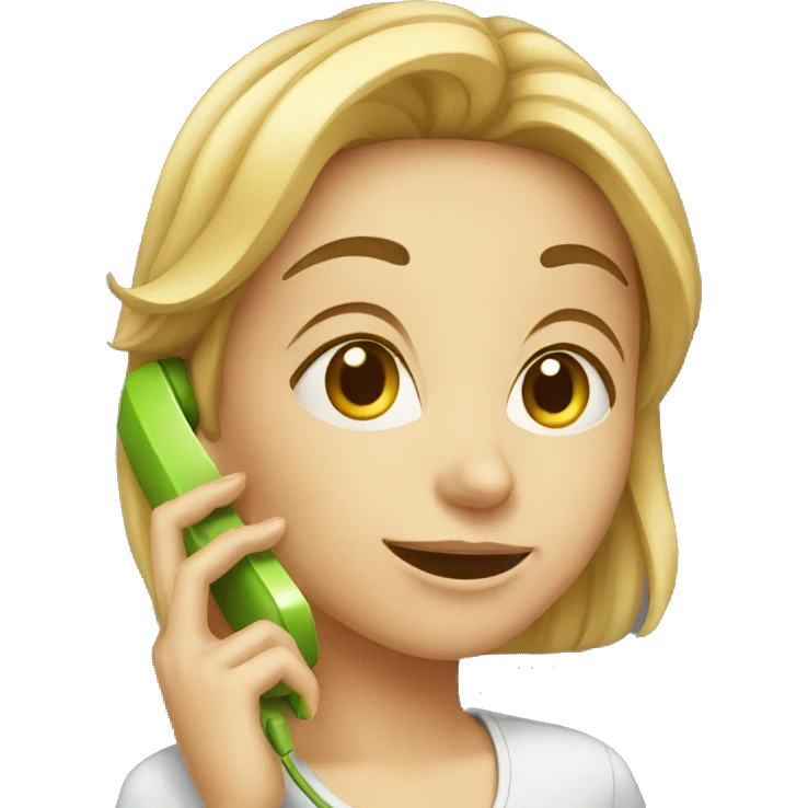 girl talking on the phone emoji