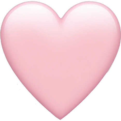 light pink heart emoji