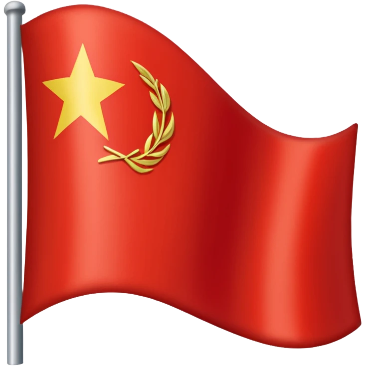 Wavy soviet union flag emoji emoji