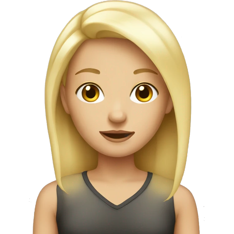 blonde girl emoji