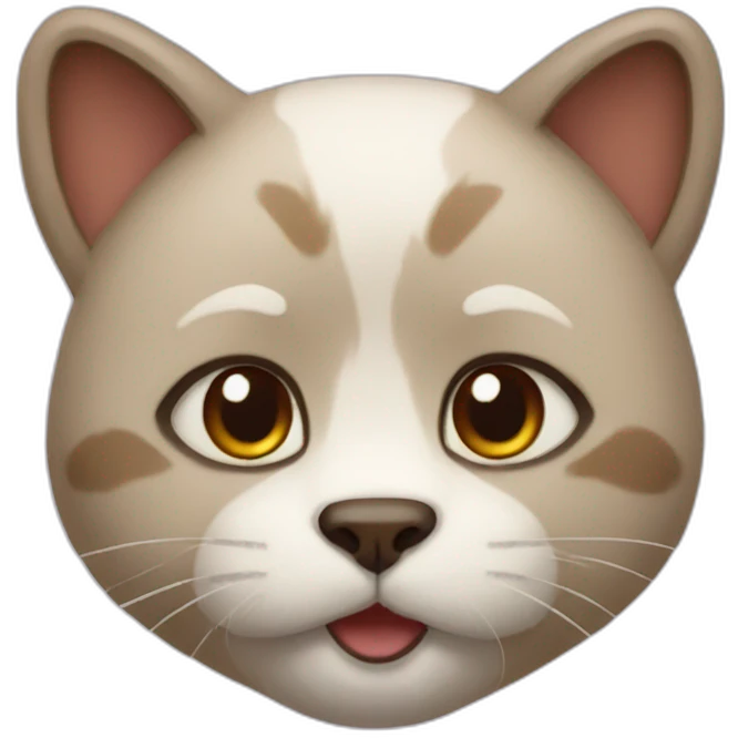 Cat bear hybrid emoji