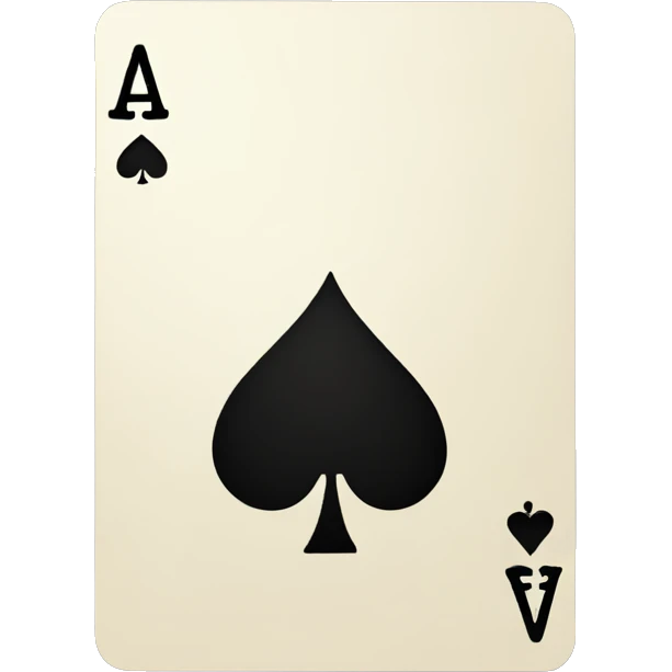 Ace of spades card emoji