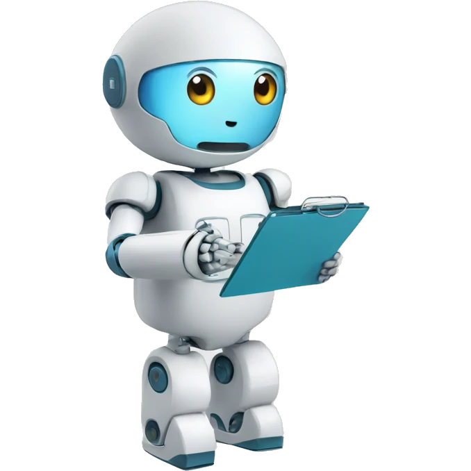 Healthcare Bot holding clipboard emoji