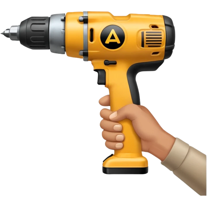 Hand caresses drill emoji