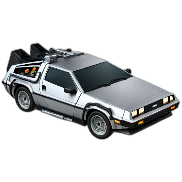 dolorean-car emoji