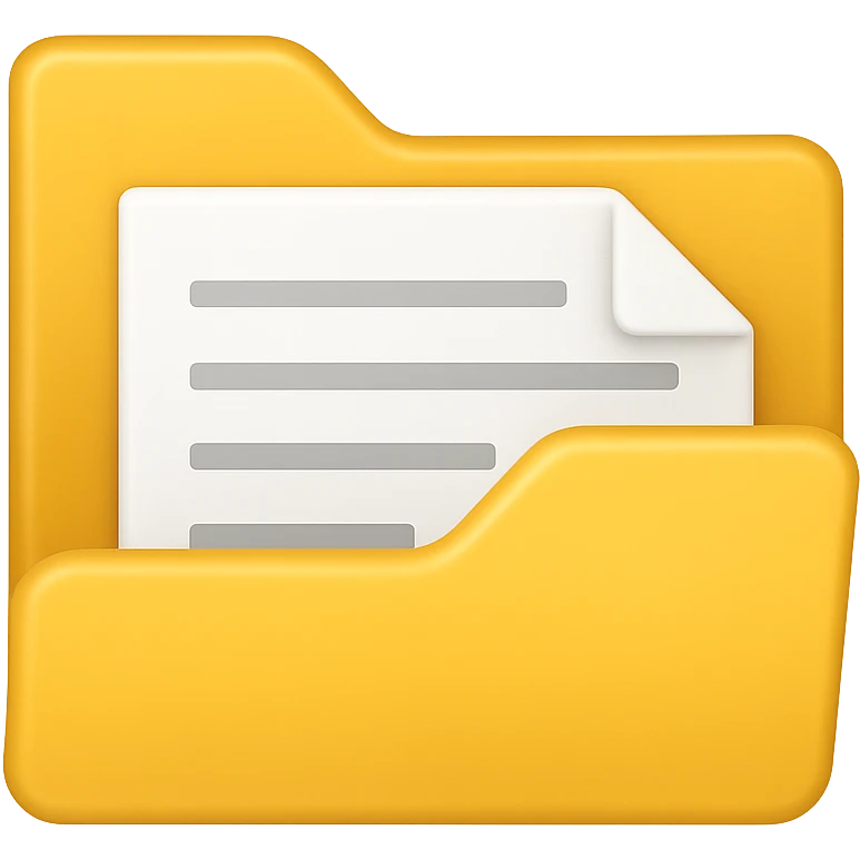 file open icon, samsung emoji style emoji