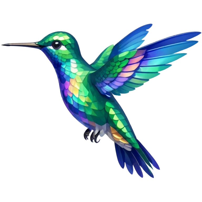 A colorful hummingbird  emoji