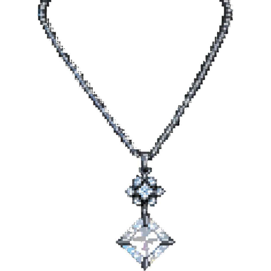 Diamond necklace with Imogen pendant emoji