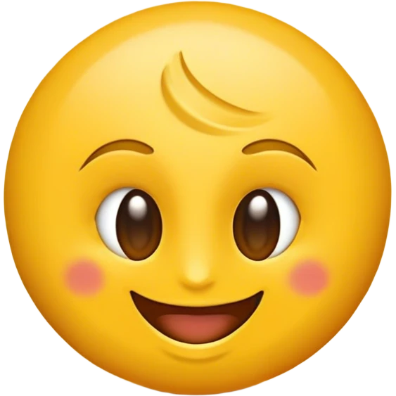 Un emoji de cara amarilla con una expresión neutral y una ligera sonrisa, pero con la curva de la boca inclinada hacia un lado en lugar de centrada. Los ojos deben mantenerse iguales al emoji estándar 🙂, sin cambios en su forma o posición. La imagen debe ser simple, plana y sin detalles realistas, asegurando que parezca un emoji clásico y no un rostro humano realista,Debe verse exactamente como un emoji estándar, sin texturas ni detalles realistas,La cara debe ser perfectamente circular, con colores sólidos y sin sombras. emoji