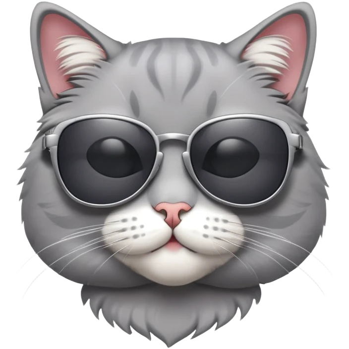 Cat wearing sunglasses emoji