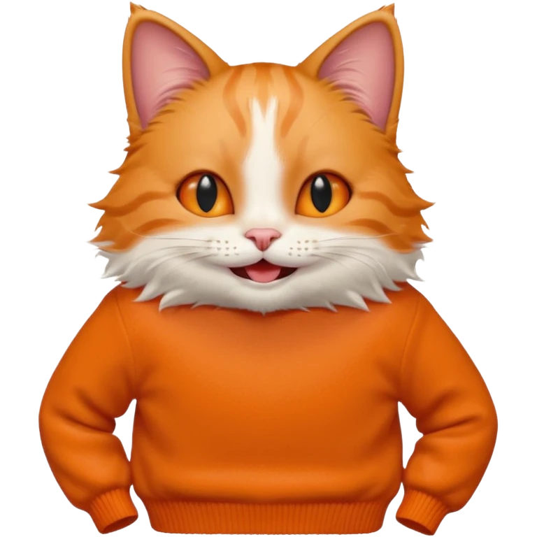 happy cat in a balenciaga sweater emoji