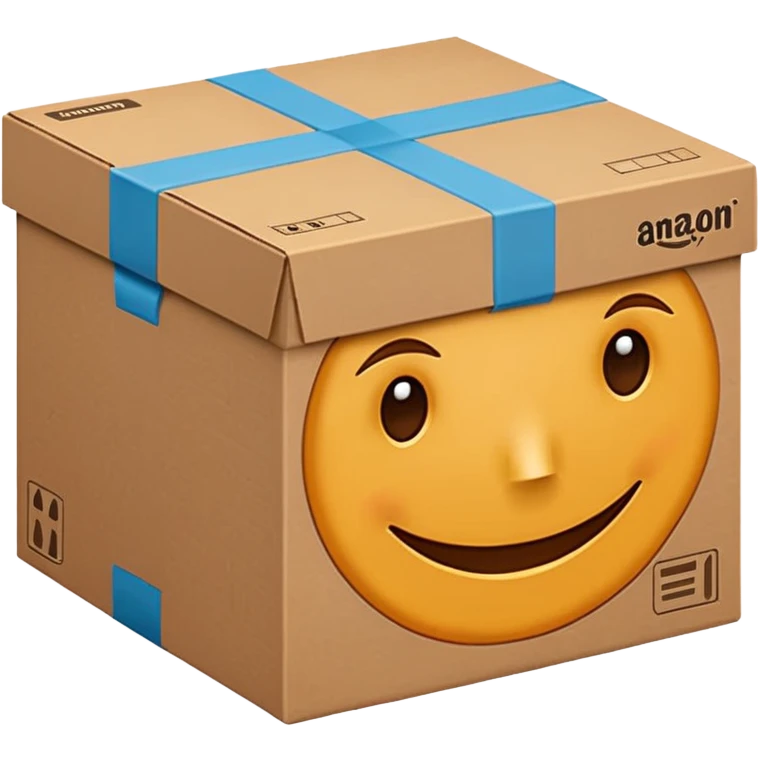 Amazon box prime emoji